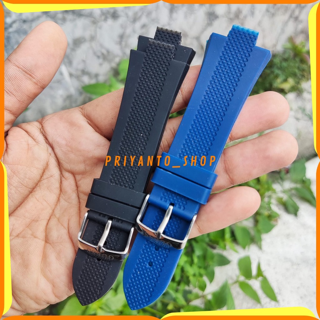 TALI JAM TANGAN GC Y24008G RUBBER STRAP KARET GUESS COLLECTION