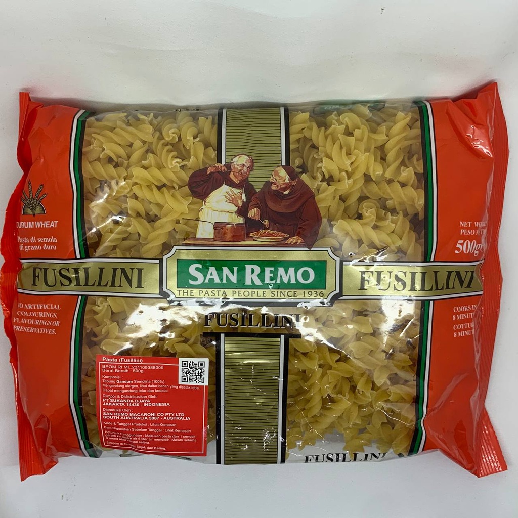 

San Remo Pasta Fusillini 500gr fusillini Spiral#500 gr