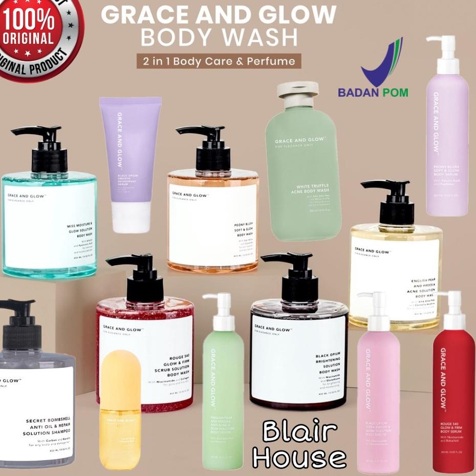 Best Product[ORIGINAL BPOM] GRACE AND GLOW BODY WASH BLACK OPIUM BRIGHTENING / ENGLISH PEAR AND FREE