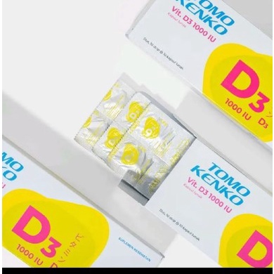 [TOMO KENKO] vitamin D tomo kenko vitamin d3 1000 iu 1 strip | VITAMIN TOMO KENKO D3 1000 IU