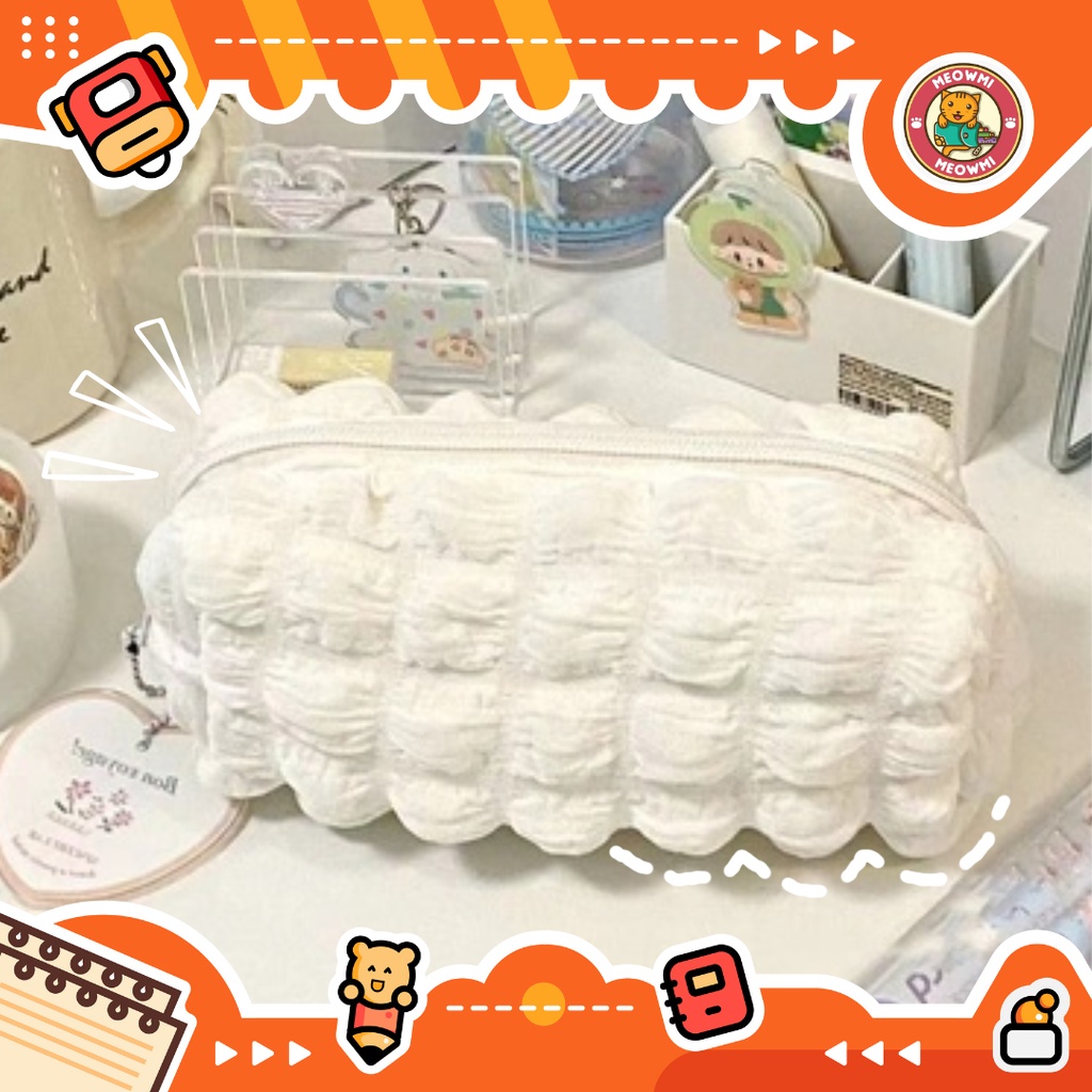 

Tempat Pensil Puffy Crinkled Fufu Aesthetic Ins Korean Style PC0203