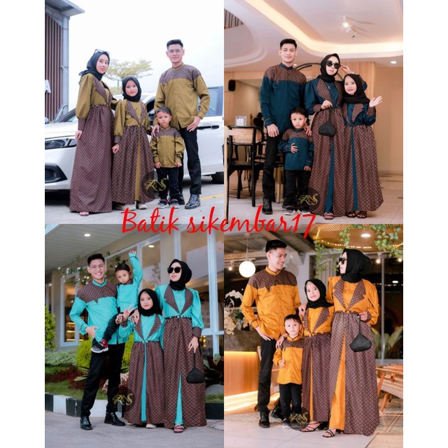TERBARU FAMILY SET // COUPLE BATIK KELUARGA//RAYA SERIES//SET FAMILY