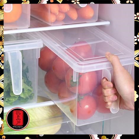 Strongwell Kotak Kontainer Makanan Kulkas Kitchen Storage Food Box - SW804-M - Transparent