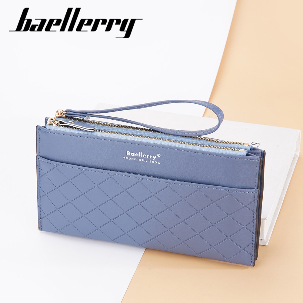 BAELLERRY N3238 Dompet Wanita Panjang Clutch Dompet Handphone Bahan Kulit PU Leather WATCHKITE WKOS