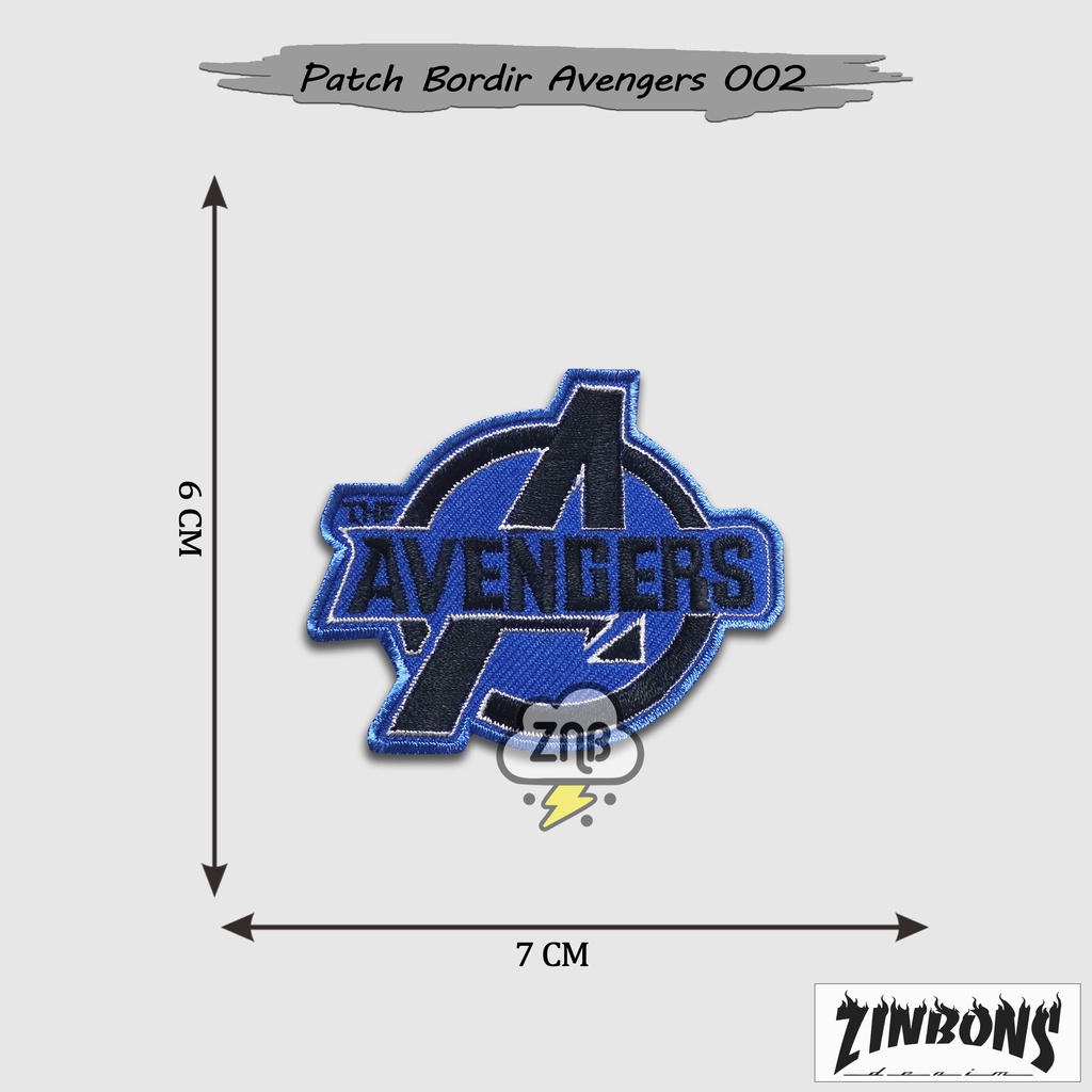 PATCH BORDIR AVENGERS PATCH KEREN EMBLEM BORDIR GLOSIR PATCH BORDIR BEST QUALITY