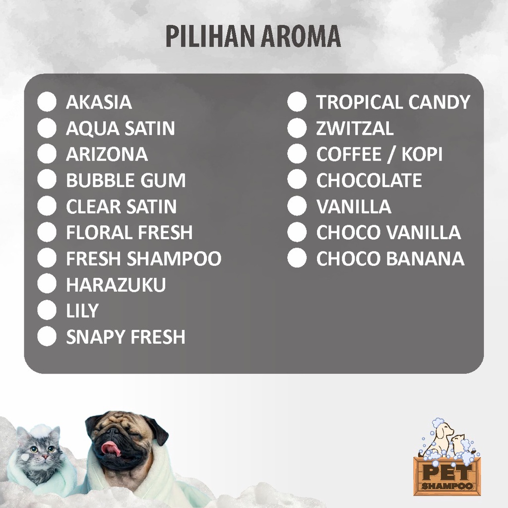 Pet Shampoo Hewan / Shampoo Kucing Dan Anjing Anti Jamur Aroma Wangi 1 Liter jerigen