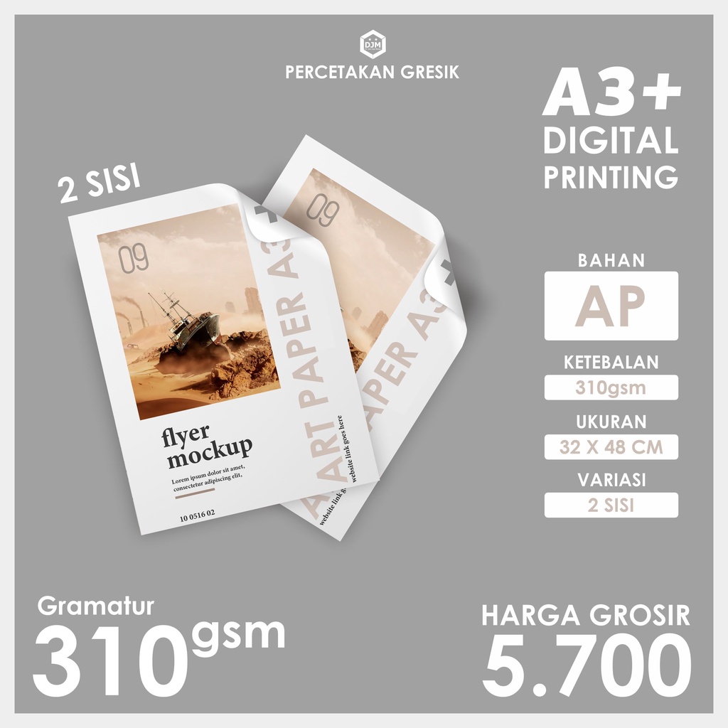 

CETAK ART PAPER 310GSM | 2 SISI | DIGITAL PRINTING [HARGA GROSIR & RESELLER]