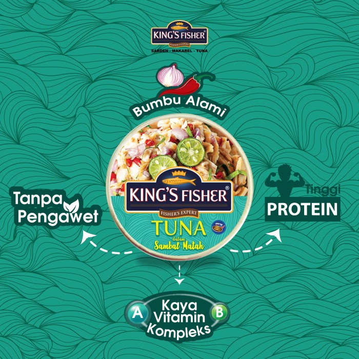 

Paket 2 Pcs King'S Fisher Tuna Sambal Matah Daging Tuna Makanan Kaleng