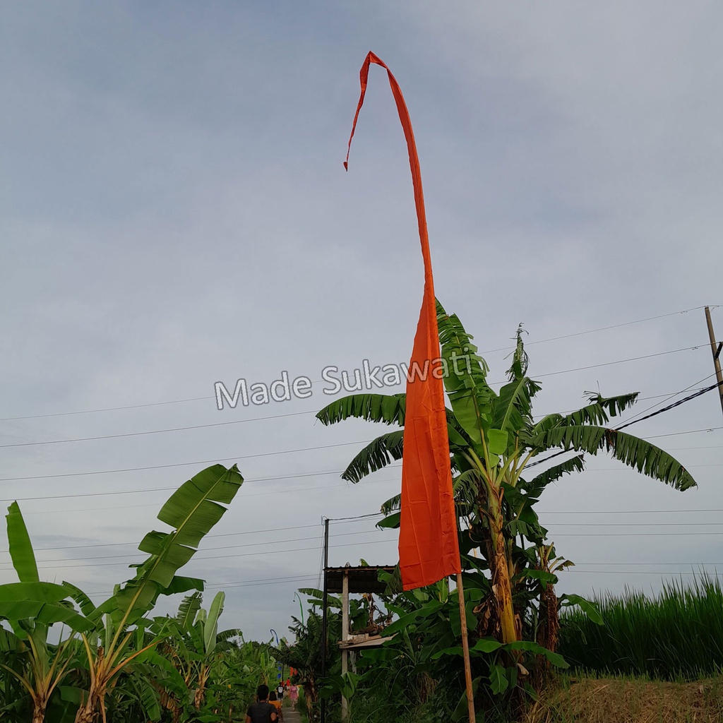 Umbul-Umbul khas Bali 7 Meter 6 meter 5 meter hiasan dekorasi hanya kain tanpa batang