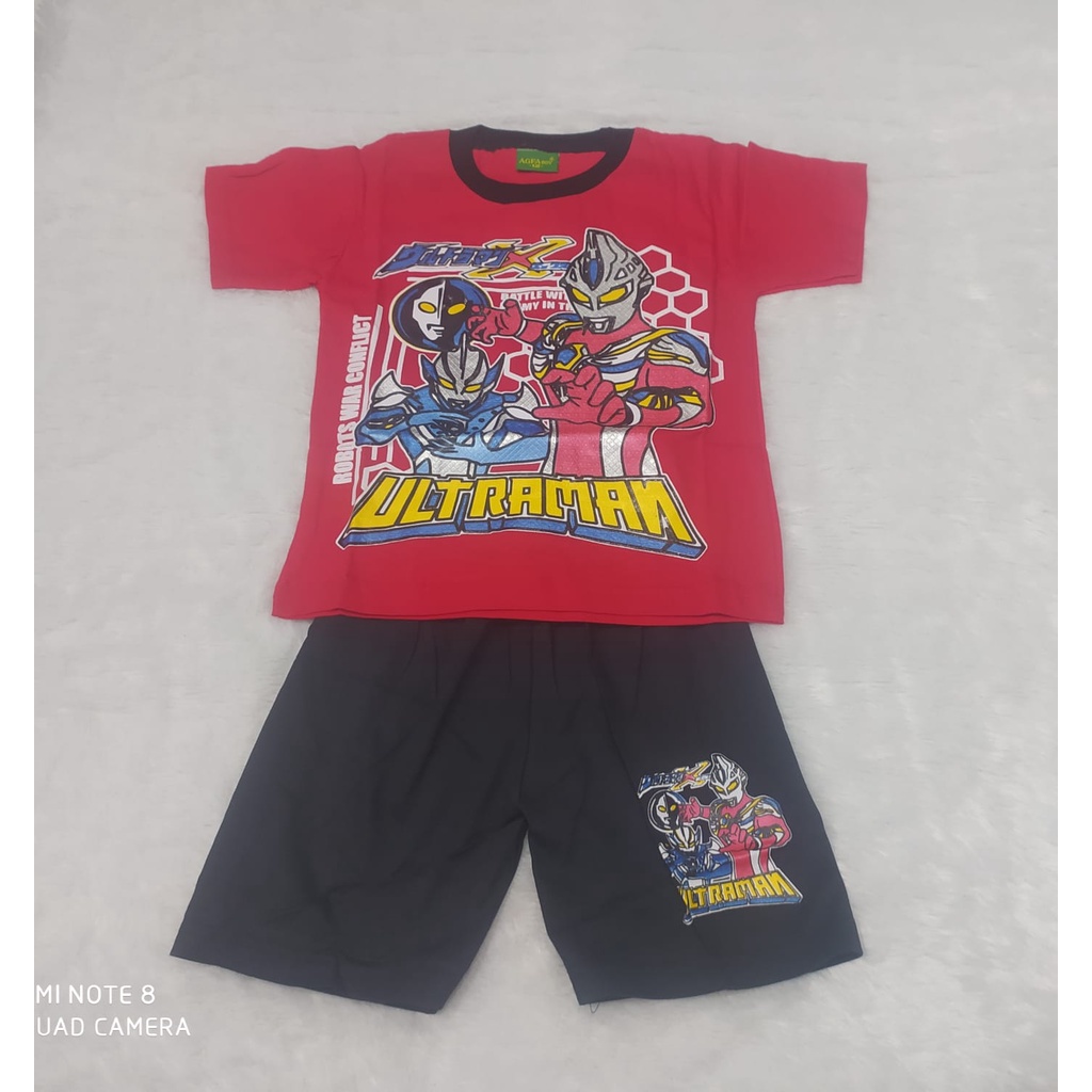 ( JB99 ) SETELAN ANAK LAKI LAKI ULTRAMAN ( 1 Pcs )