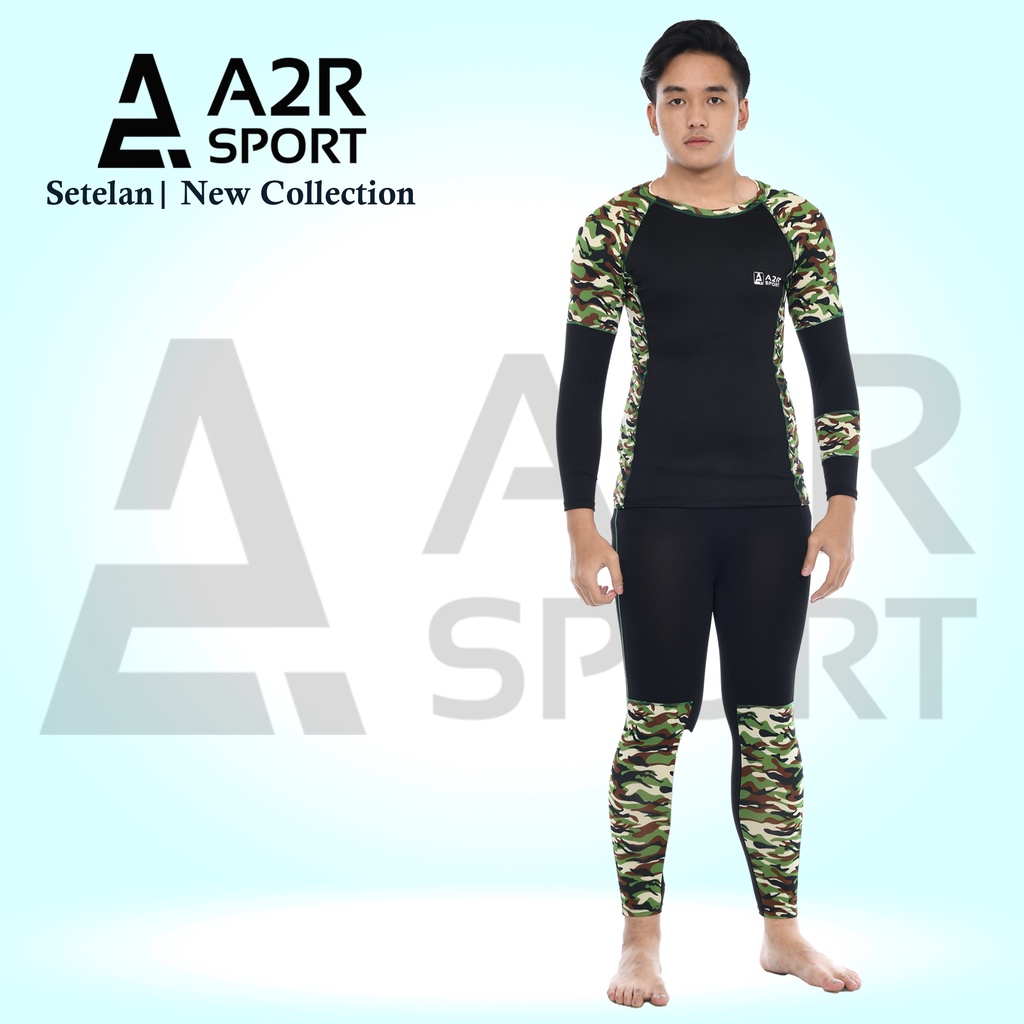 A2R Sport - Setelan dewasa Baju renang motif army