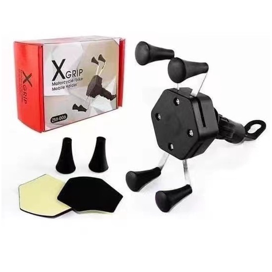 Stand HM17 Phone Holder Di Motor Jepit Spion Mounting X Grip dudukan handphone tatakan smartphone