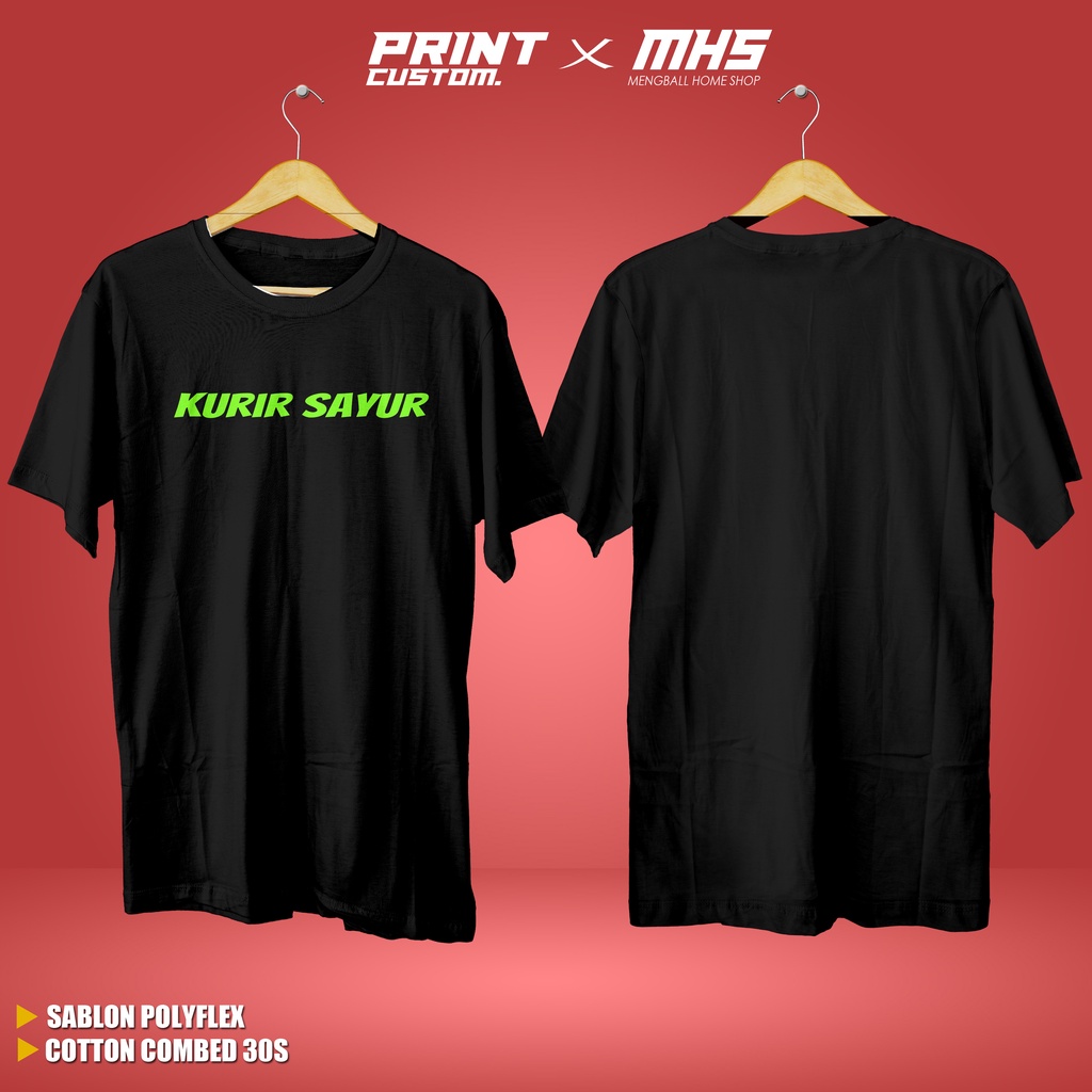 Terbaru - Kaos Baju Kurir Sayur Cotton Combed 30s Kaos Lengan Pendek Kaos Custom Kaos Kata kata