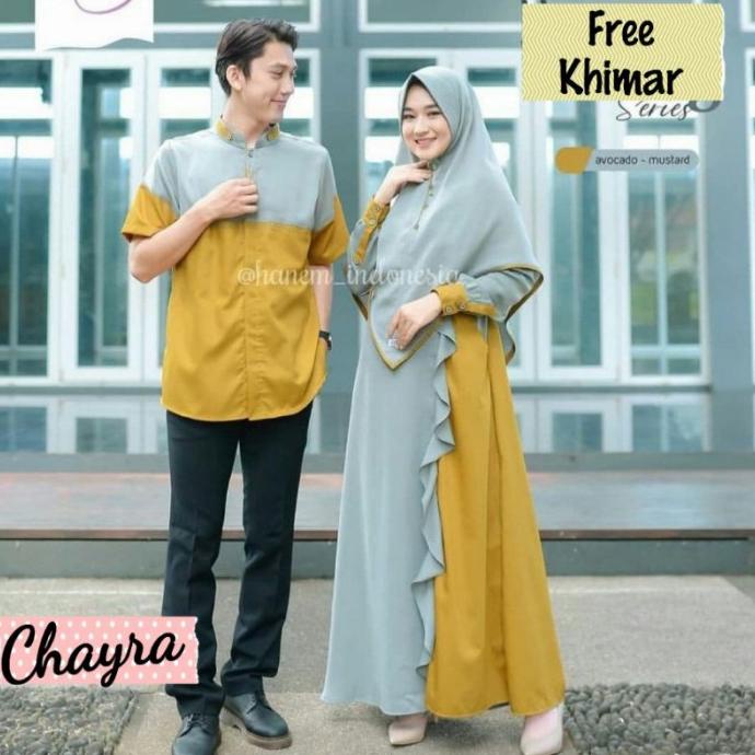 MURAH Baju Gamis Dress Couple Busui Polos Jumbo CHAYRA Warna HIJAU WARDAH