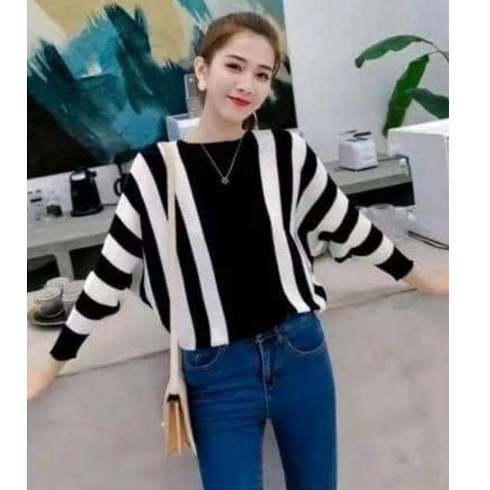 STOK TERBATAS Batwing oversize wanita | pakaian wanita | pashion wanita ZEBRA