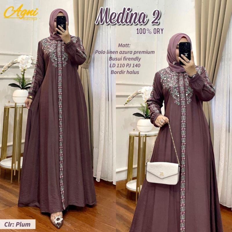 {NEW} Dress dewasa lebaran premium - MEDINA DRESS