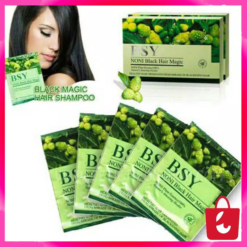 Sampo Penghitam Rambut Alami BSY Noni Black Hair Magic Original