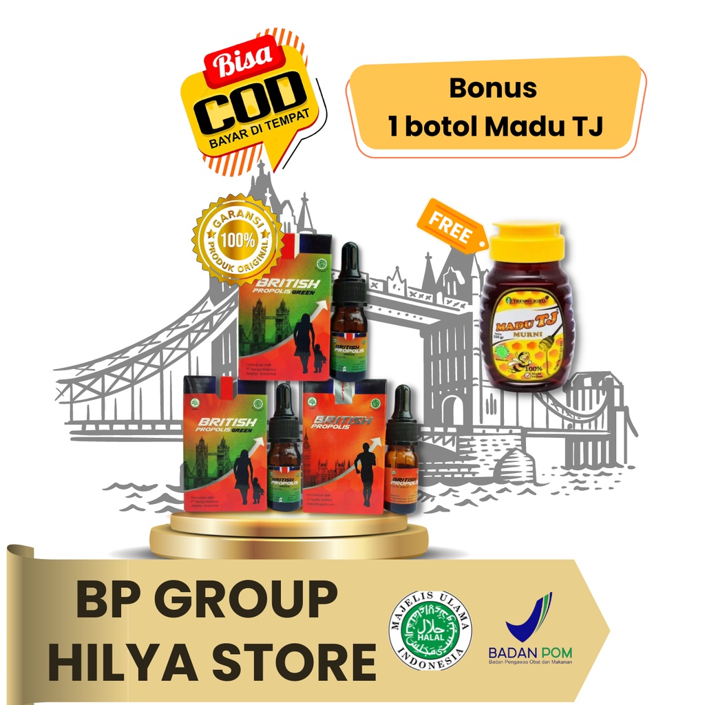 British Propolis Murni Asli Original Suplemen Meningkatkan Imunitas Daya Tahan Tubuh Obat Mengatasi 