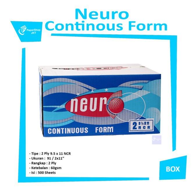 

Neuro - Continous Form 9 1/2 X 11 - 2 Ply - K 2 - Kertas Ncr