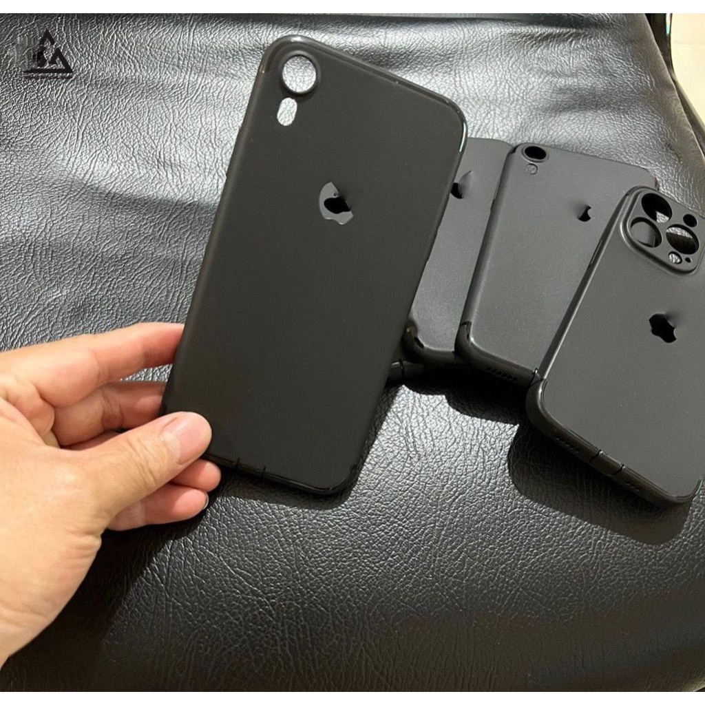 Soft Case BLACK dove FOR iPhone 13 13 PRO MAX 12 12 PRO MAX 11 11 PRO MAX XR X XS MAX 7 7+ 8 8+ 6 6+ 6s 6s+ Softcase BLACK MATTE DOVE Logo Apple Silikon Full Cover Camera Protection