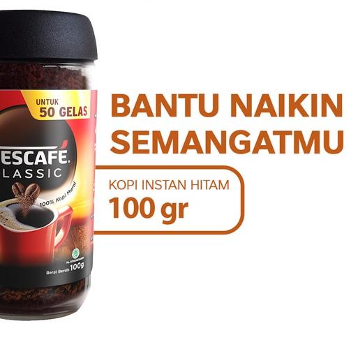 

♜ NESCAFE Classic Kopi Instan Kopi Hitam 100g Jar ❃