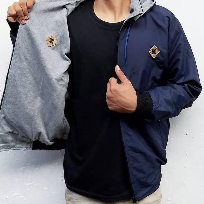 PALING LARIS Jaket Parasut Bolak Balik / Jaket Anti Air / Jaket Pria Bolak Balik