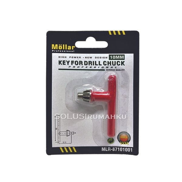 Kunci Kepala Bor 10 mm MOLLAR Key For Drill Chuck