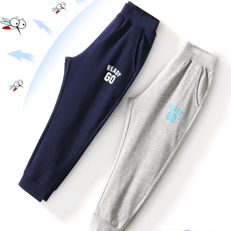 ByKiddos - Celana Kasual / Olahraga Panjang Anak Laki-laki Besar Import Bahan Polyester