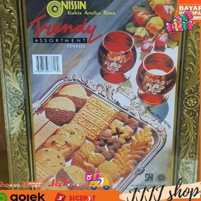 

BISKUIT KALENG NISSIN TRENDY ASSORTMENT COOKIES BISKUIT KALENG 850GR EL09I09A82L