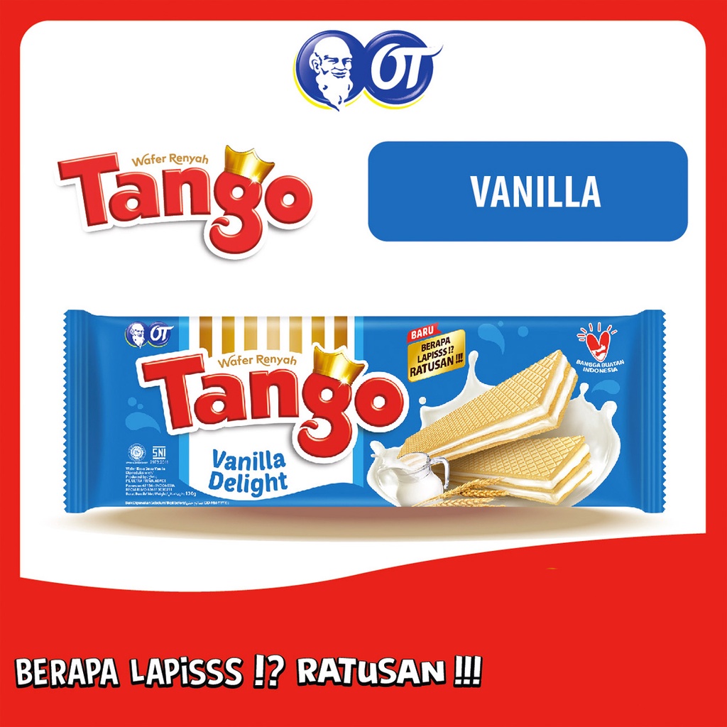 

WAFER TANGO BESAR 120gr - Wafer Krim Coklat Vanilla