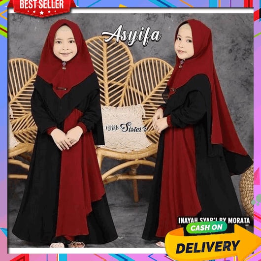 Baju Gamis Anak Dress Anak Tanggung Anak2 Baju Ngaji Import Perempuan Cewek Gamus Dres Terlaris Gami