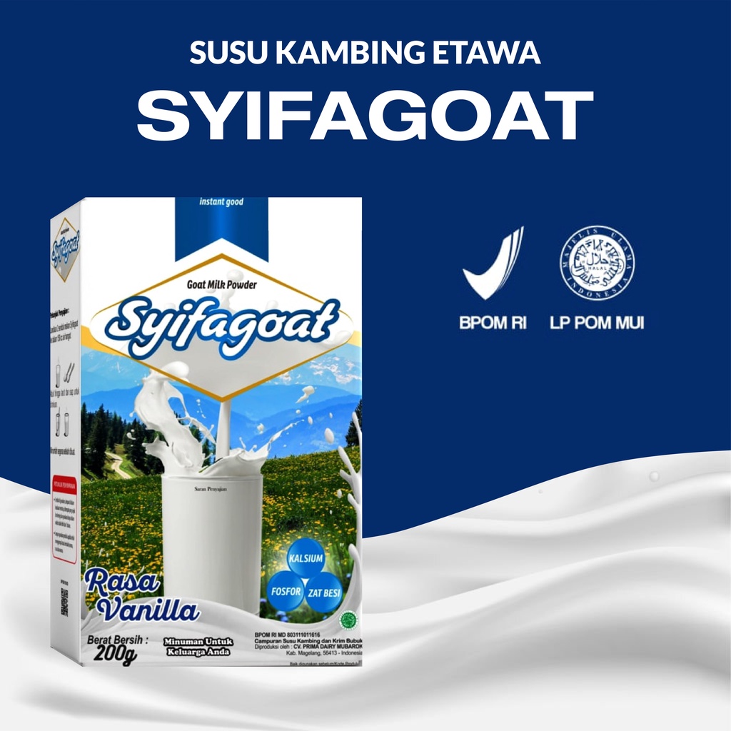 

Susu Kambing Etawa SYIFAGOAT plus Gula Jagung