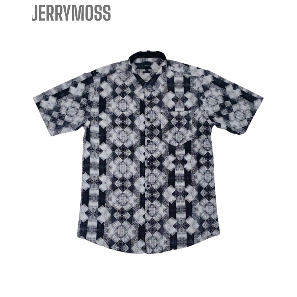 Kemeja Casual Pria Slim Fit Lengan Pendek Jerry Moss 924