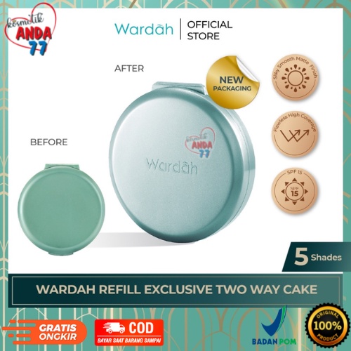 Wardah Bedak Refill Exclusive Two Way Cake 12 g