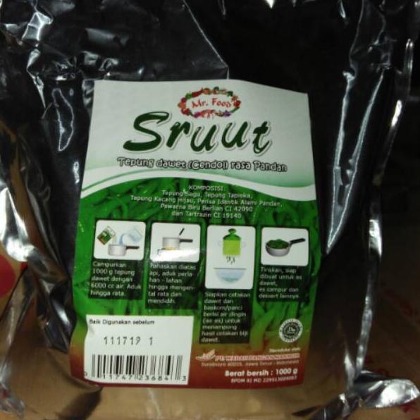 

► Tepung Dawet Sruut 1000gr (Pandan,Vanila,Frambozen) ♧