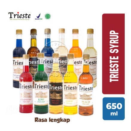 Trieste Syrup / Trieste Lychee / Trieste Vanilla / Trieste Sirup / Trieste Pandan / Trieste Caramel 