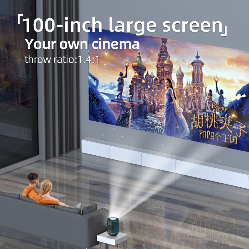 ROCKWARE H10 ANDROID - Smart Projector FHD 1080P - 300 ANSI Lumens