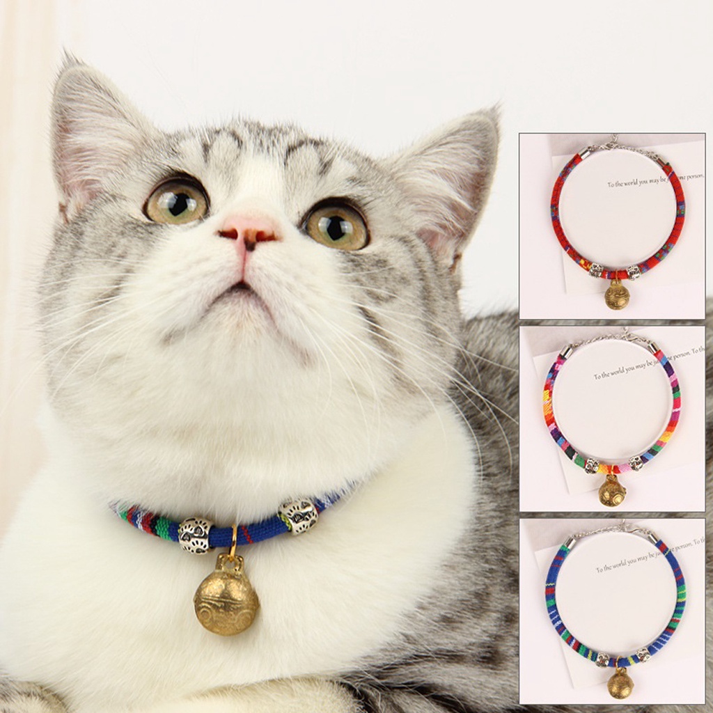 Pet Collar Dog Necklace Cat Bell / Tali Kalung Kucing Anjing – Lonceng