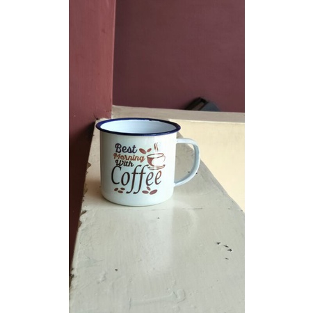 Mug Enamel Souvenir Wedding Pernikahan Hadiah Kado Gift