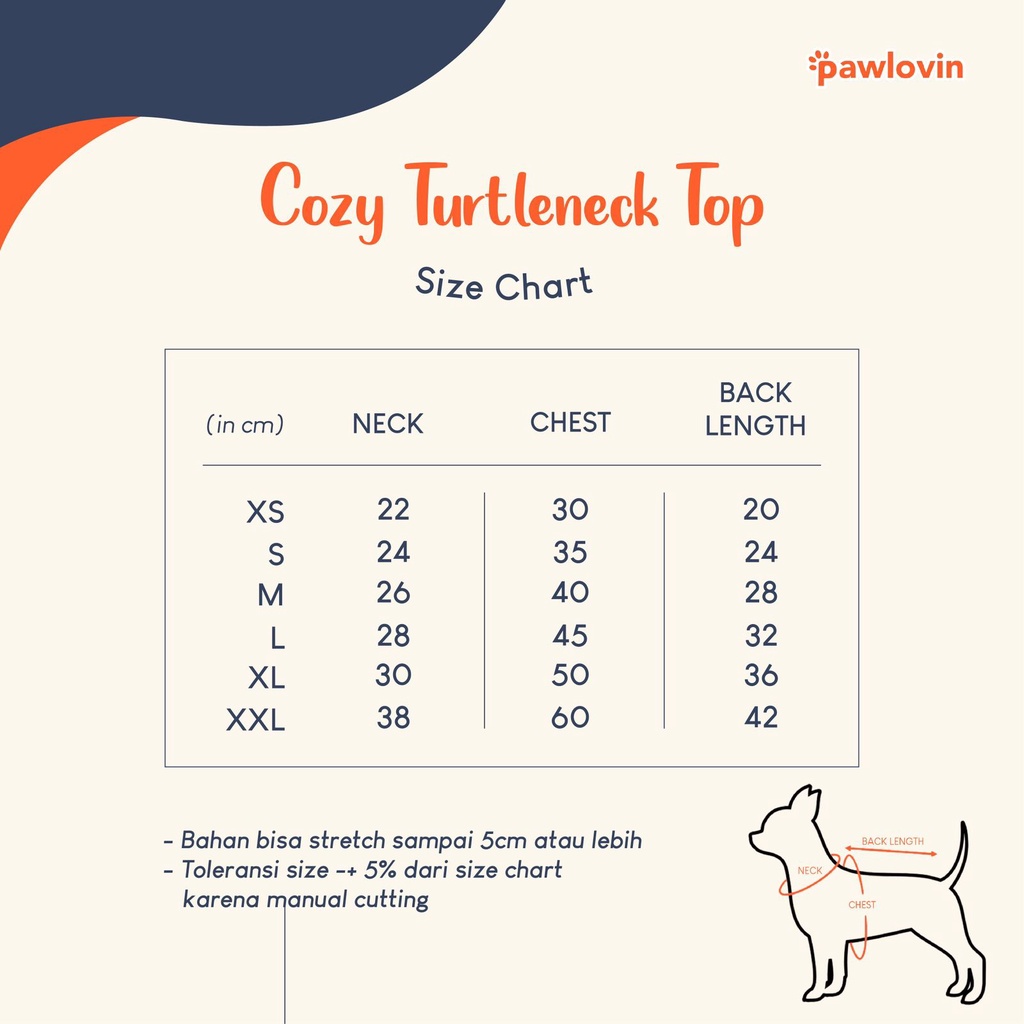 Pawlovin - Baju Kucing dan Baju Anjing Cozy Turtleneck