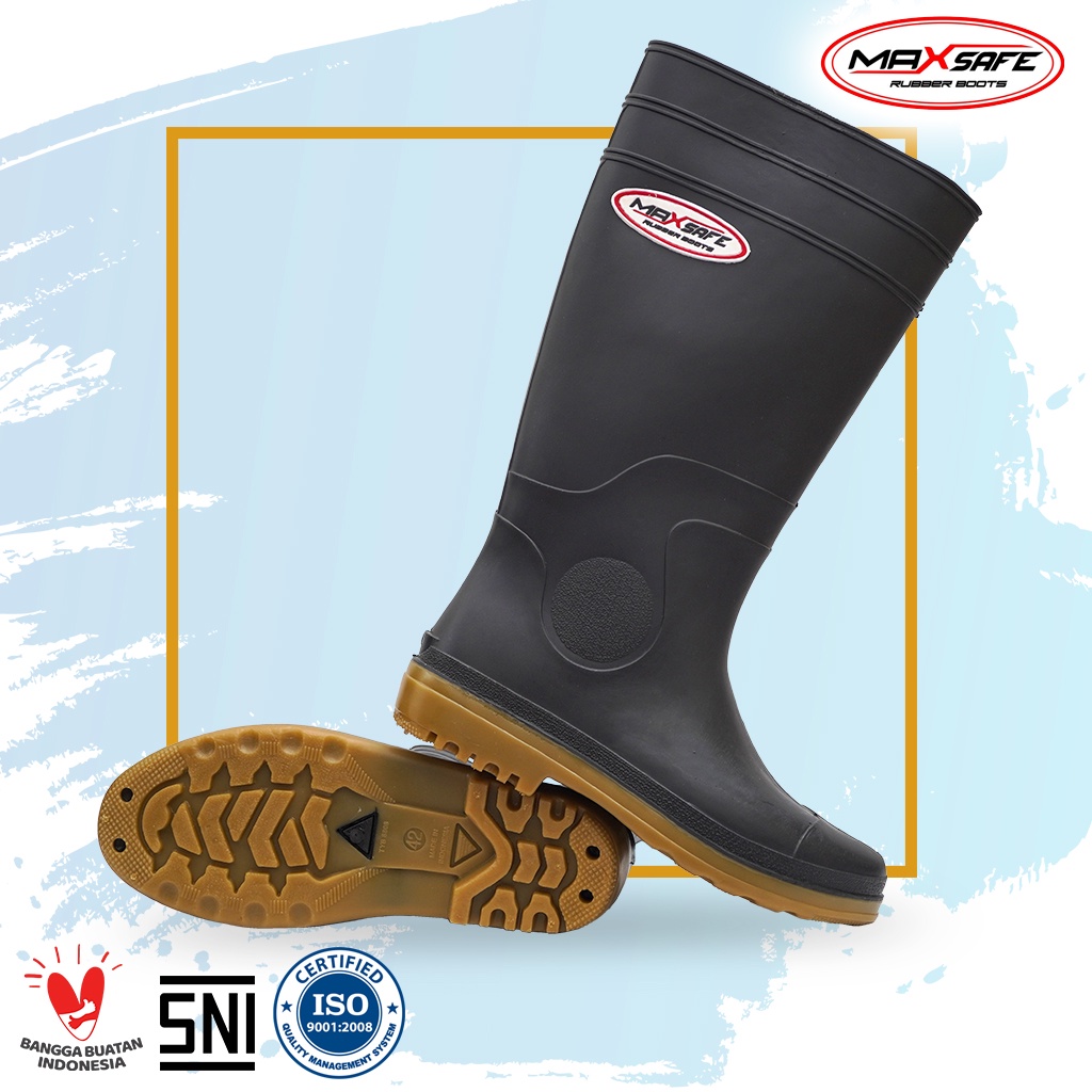 Toyobo Boots &amp; MaxSafe Panjang Hitam