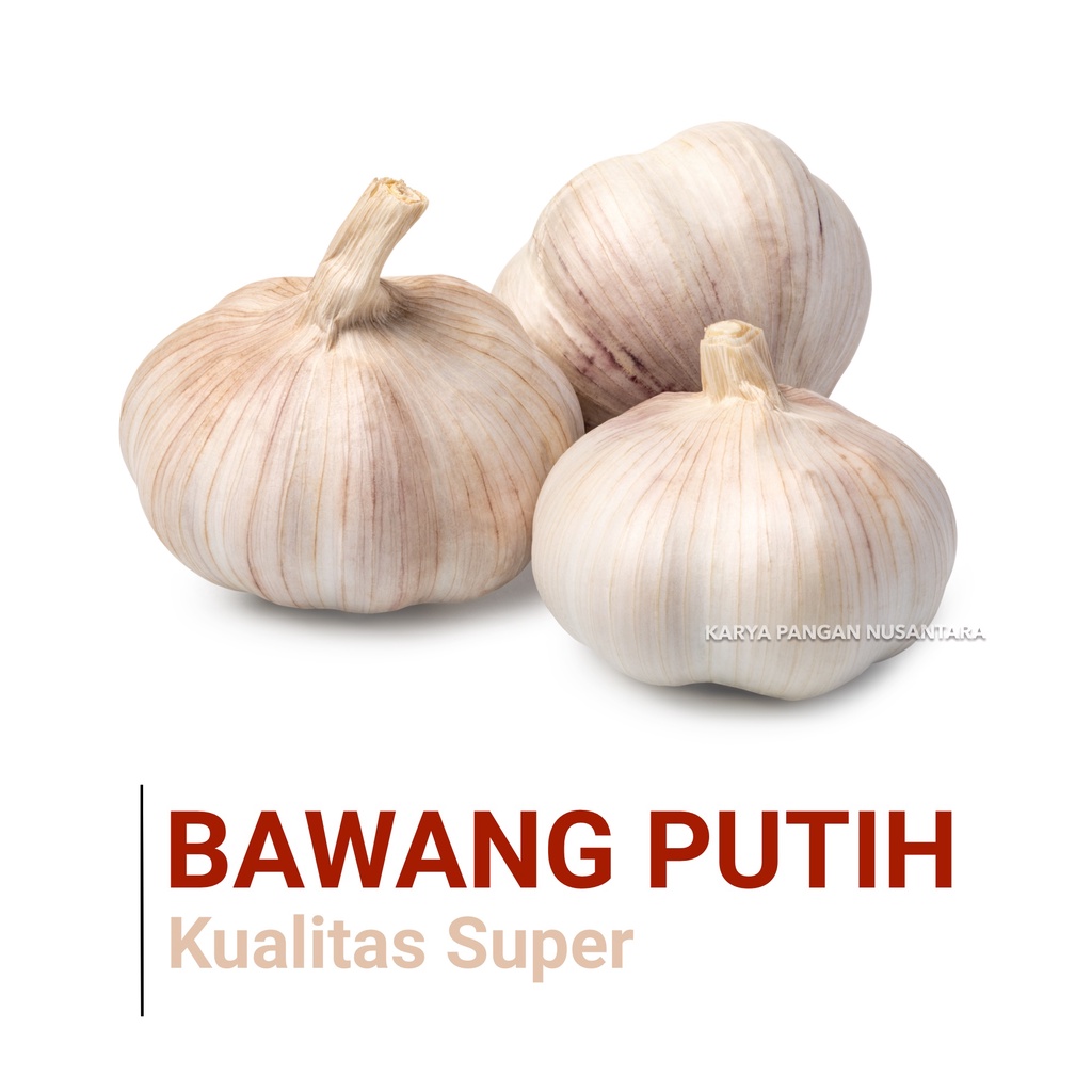 

BAWANG PUTIH 0.25 KG / BAWANG PUTIH 250 GRAM