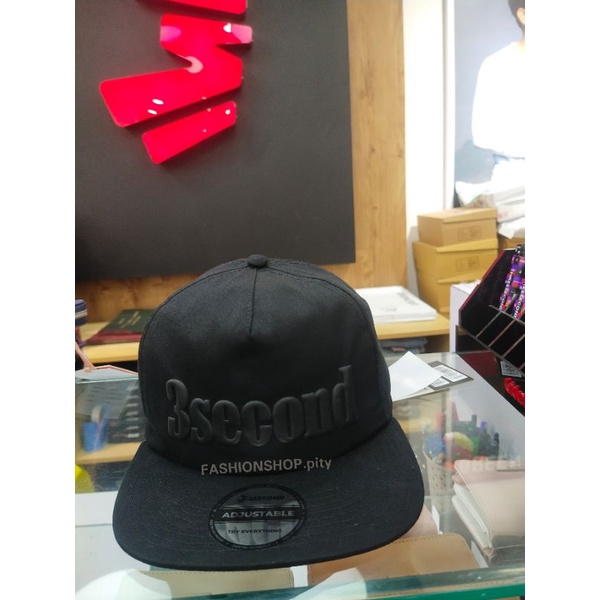 [100% ORIGINAL 0123] TOPI SNAPBACK 3SECOND PRIA TIMBUL NEW ARRIVAL WARNA HITAM DAN HIJAU