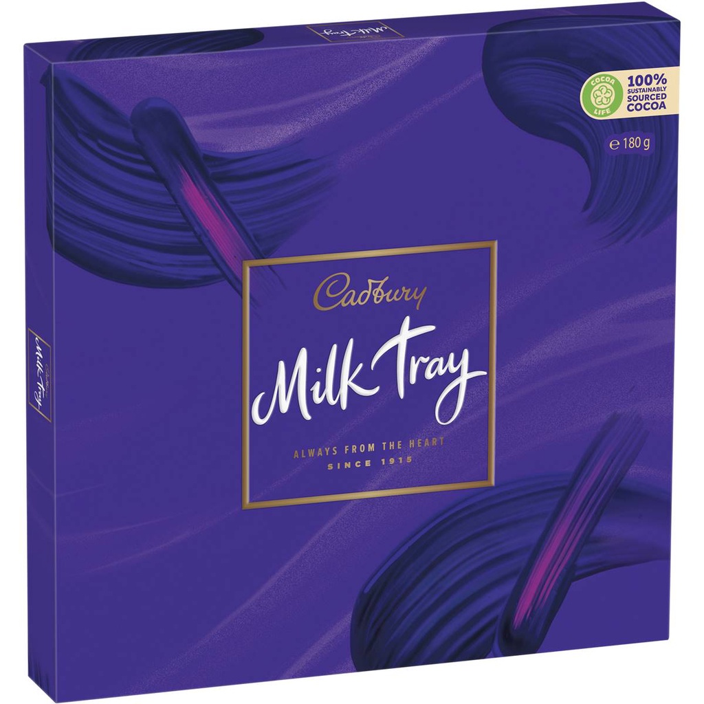 Cadbury Milk Tray Assorted Chocolates Box 180gram asal Australia