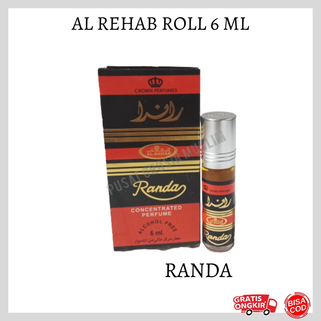 Parfum AL Rehab Randa ROLL 6ML Original Asli Saudi Arabia