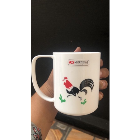 Piko Mug Gelas Cangkir Ayam Jago BGL-1 Basic Home Wadah Minum Plastik  - 310 ml