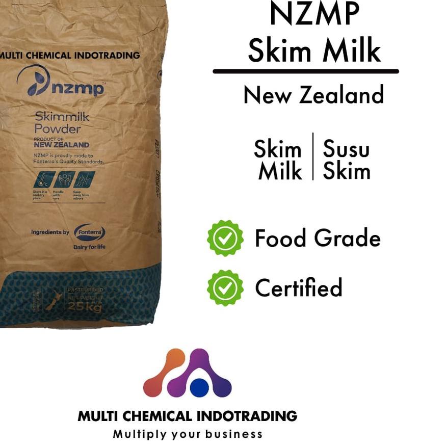 

☟ PURE SKIM MILK. SUSU SKIM. NEW ZEALAND. NZMP. 1 kg ✯