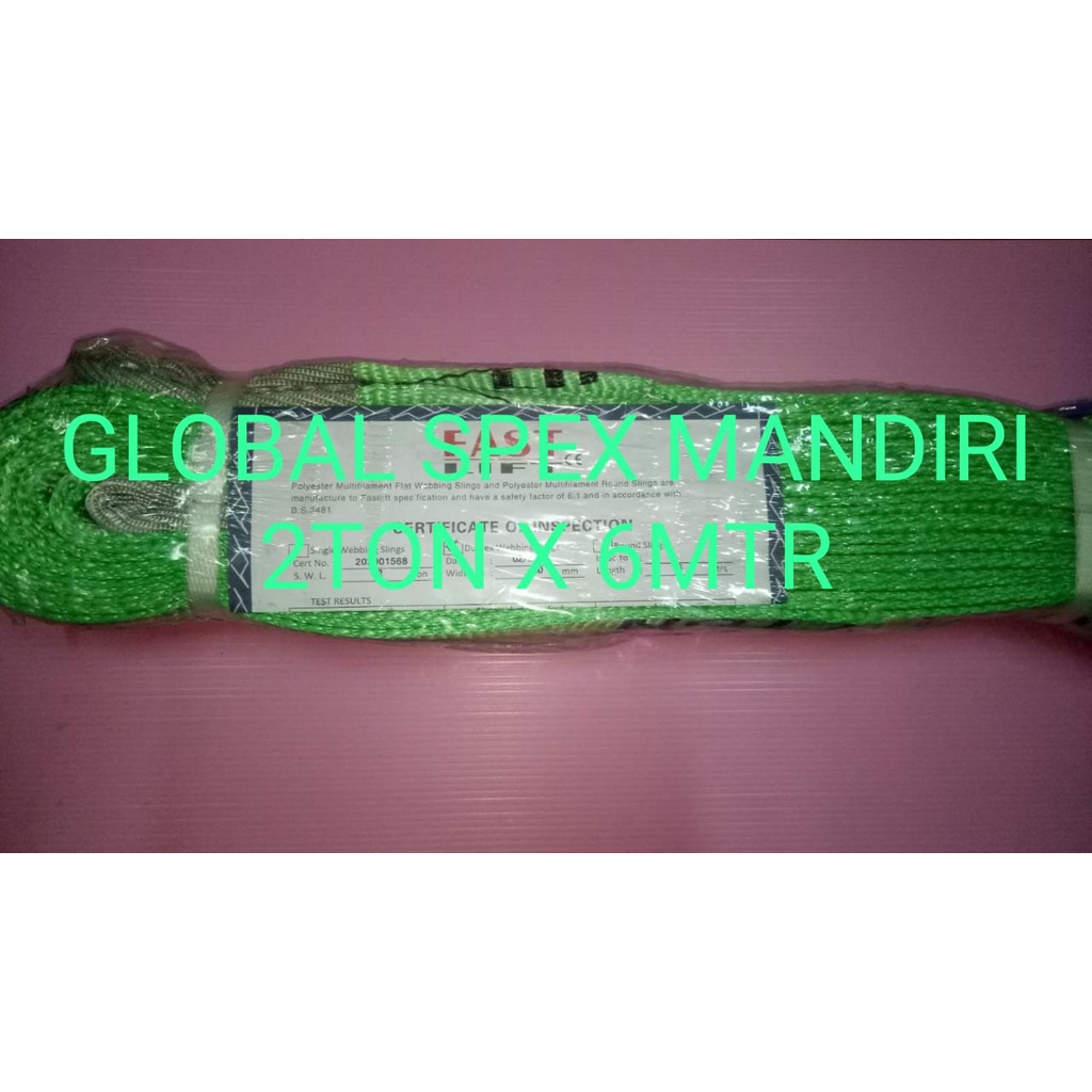 FAST LIFT WEBBING SLING 2 TON X 6 METER