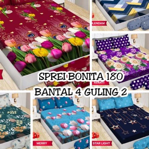 ♩ NEW SPREI BONITA  BANTAL 4 GULING 2 ۝