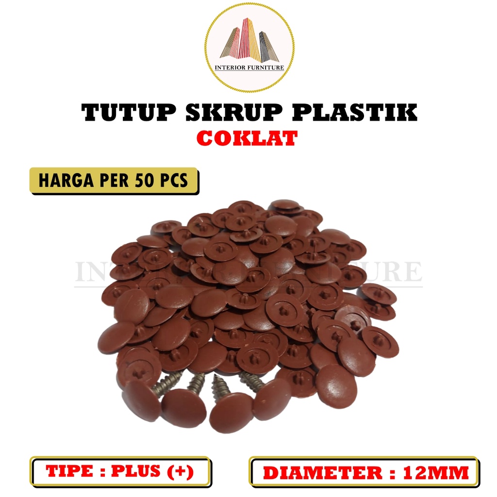 Penutup Sekrup Tutup Sekrup Skrup Plastik Dop Screw Cap Cover Plastik Sekrup Model Plus